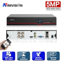 ninivision 4ch 4mp 5mp 6 in 1 ahd digital video recorder 25601920p super hd ahd dvr usb 3g wifi motion detection h265 cloud p2p