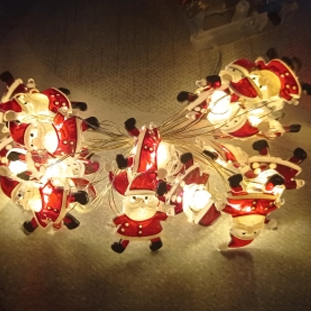 

2M Santa Claus Christmas Tree LED String Lights Garland Snowflakes Christmas Decoration for Home Fairy Light New Year Xmas Decor