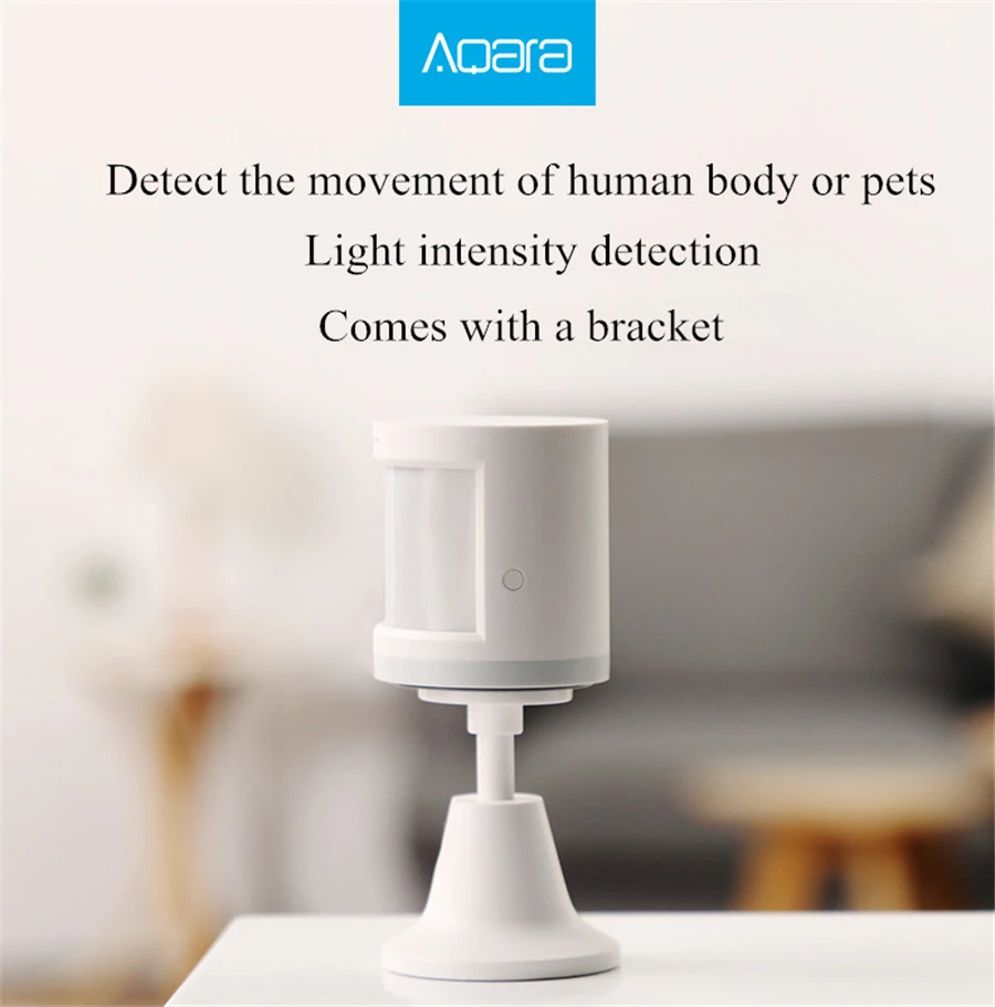 Xiaomi mijia Aqara Human Body Sensor Smart body Movement Motion Wireless ZigBee Connection works with Gateway hub Mi home | Безопасность