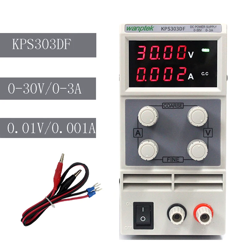 СВЕТОДИОДНЫЙ Цифровой Регулируемый переключатель KPS303DF 30V3A напряжение 110-230 В 0 1 В/0