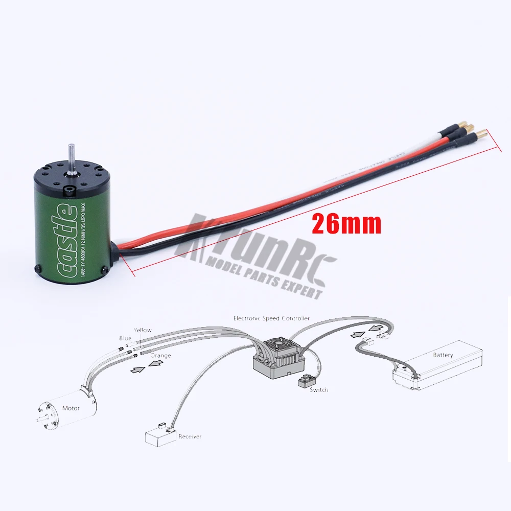 Запасная часть бесщеточного двигателя замка CM36 1406 4600KV/5700KV/6900KV для 1/10 RC