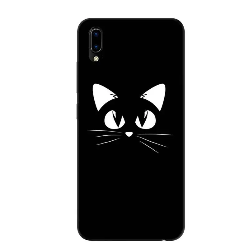 

Black Cat Staring Eye Phone Case For Samsung A20s A30S A31 A40 A50S A51 A70 A71 A80 Black Soft nax fundas cover