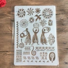 Египетский иероглиф А4 29*21 см сделай сам трафареты для рисования на стену раскраска для скрапбукинга рельефная декоративная альбомная Бумага Шаблон для карточек