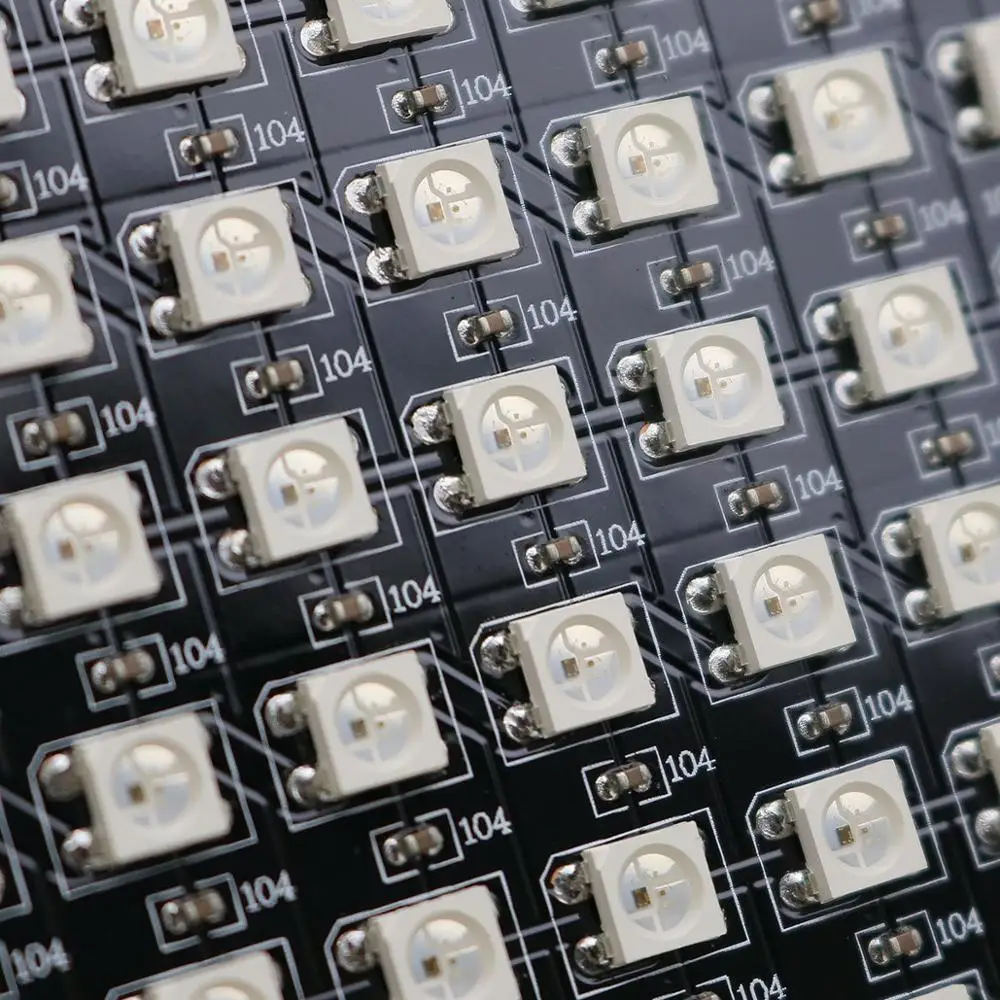 1 шт. 16x16 пикселей WS2812B светодиодный чип радиатора цифровая индивидуально