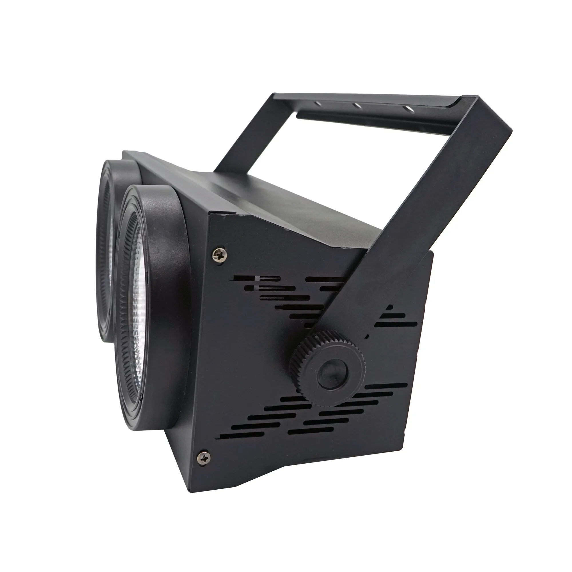 Pаспродажа Светодиодный светильник COB 2 глаза 2x100 Вт, светодиодный светильник DMX, сценический эффект, светодиодный светильник-мигалка, холодный белый и ...