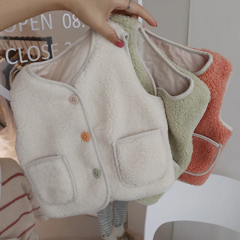 Детский Теплый жилет осенний и зимний для девочек меховой детей|Жилеты| |