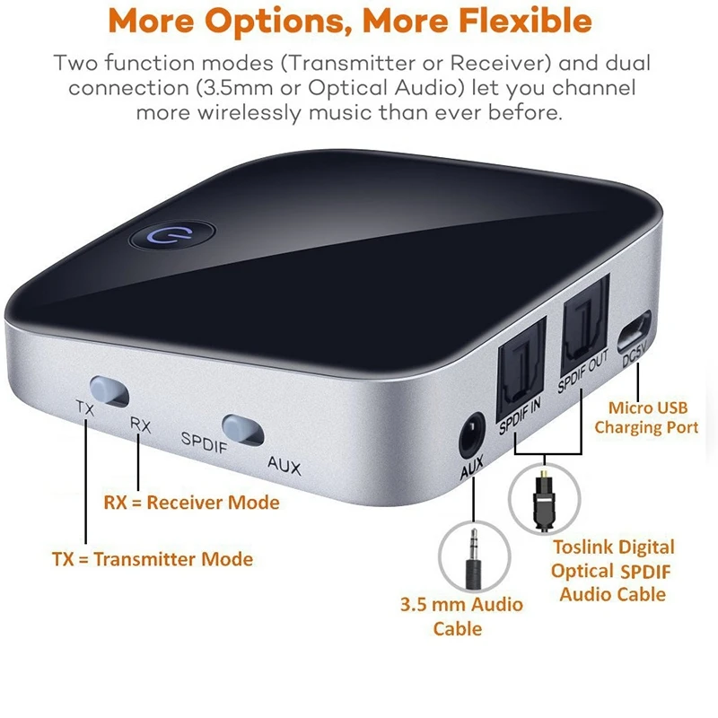 Волоконно оптический коаксиальный CSR Bluetooth адаптер для ТВ/автомобиля