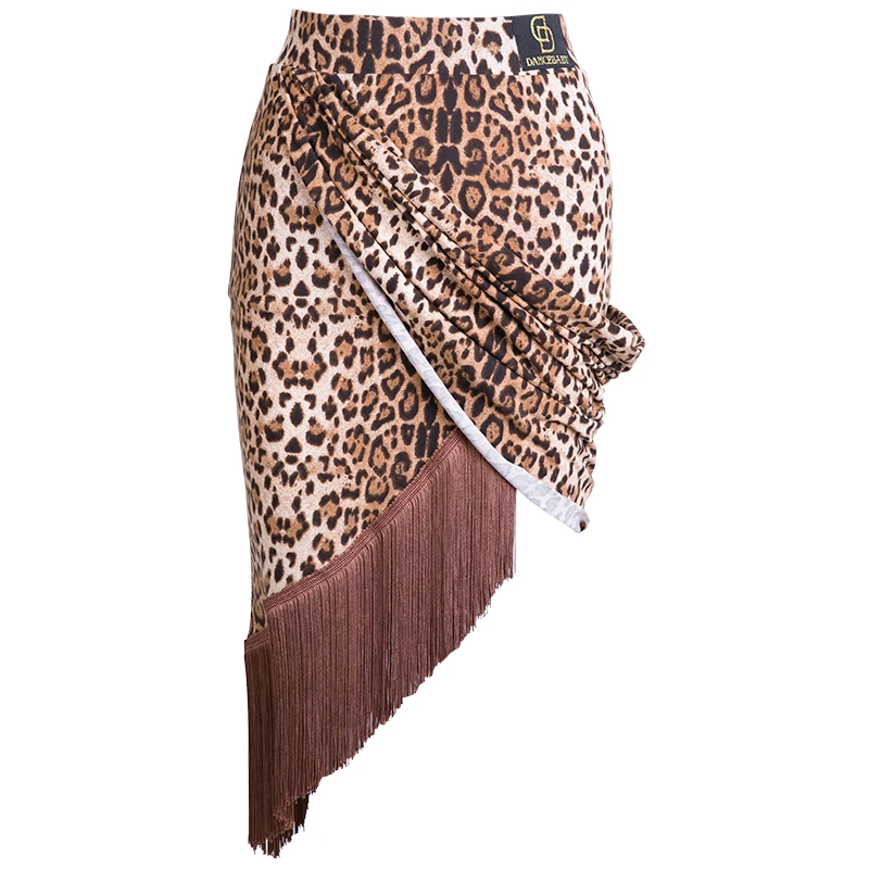 Сексуальная юбка для латинских танцев Женская танго сальсы ча бальных с бахромой