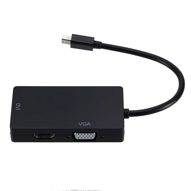 3 в 1 кабель адаптера DisplayPort DP To HDMI-compatible DVI VGA 1080P переходник коннектор для ПК проектора ноутбука HDTV on