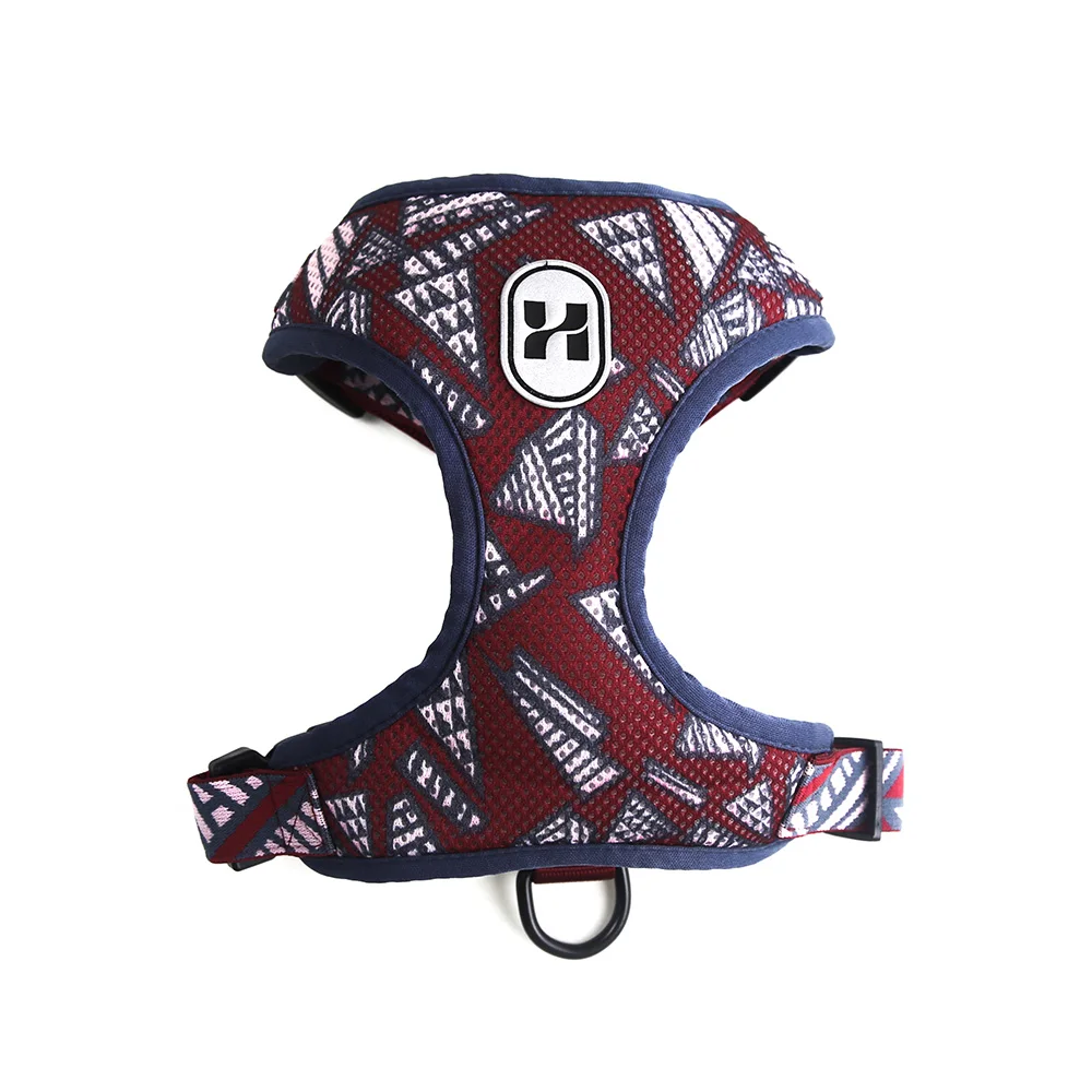 Нейлоновая шлейка для собак кошек с принтом французский бульдог маленький сбруя