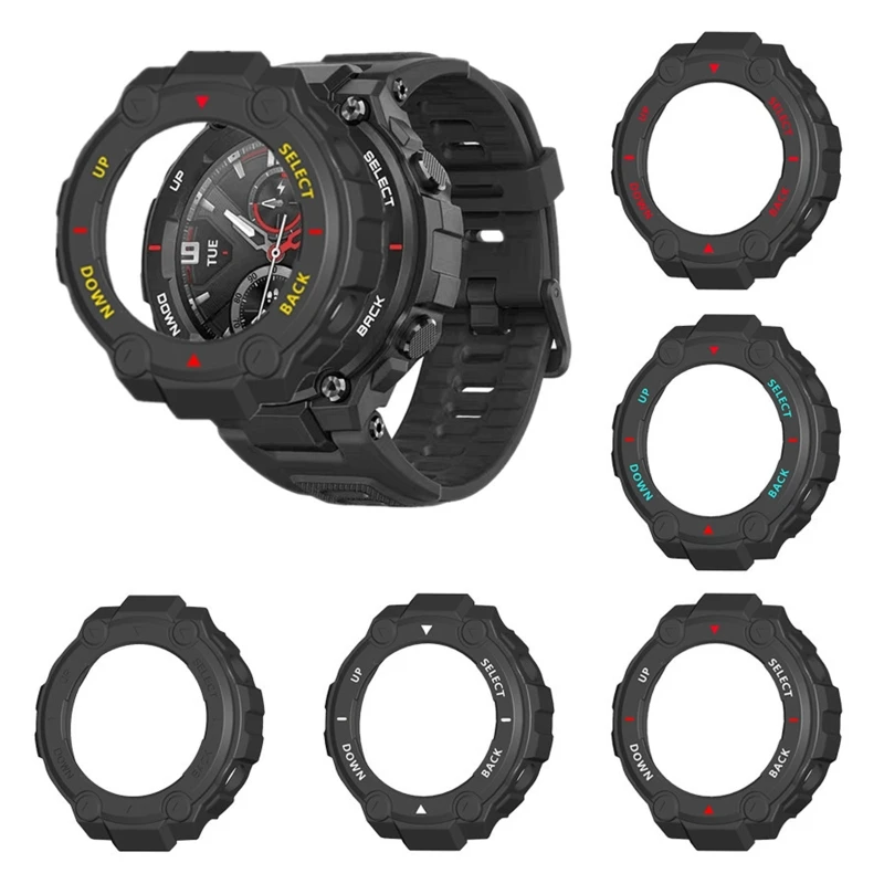 

PC Protector Cover Case For Xiao mi Amazfit- T Rex- Smart Watch Protective Shell Frame For Hua-mi Amazfit-Trex Edge Bump