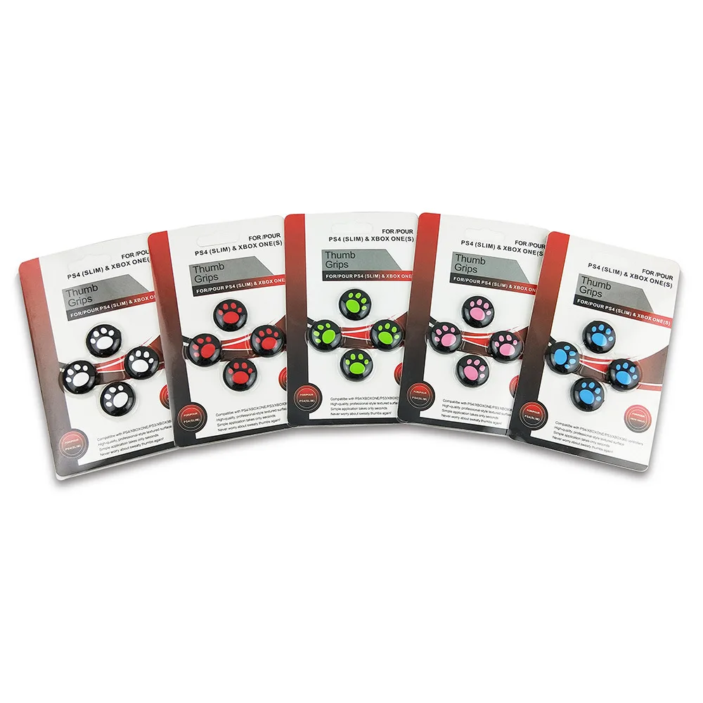 4 шт. Съемные мягкие силиконовые накладки на кнопки PS4/PS3/PS2/XBOXone/XBOX360|Запасные