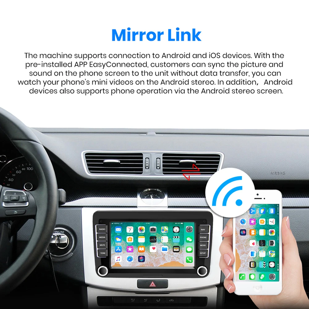 Camecho Android 8 1 2Din для VW/Volkswagen/Golf/Polo/Tiguan/Passat/b7/b6/leon/Skoda/Seat/Octavia автомобильный Радио GPS