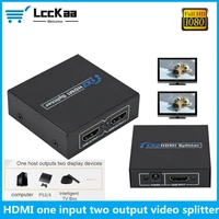 hd hdmi splitter one in two hdmi switch amplifier 2 output 1x2 female splitter distributor signal router video audio adapter