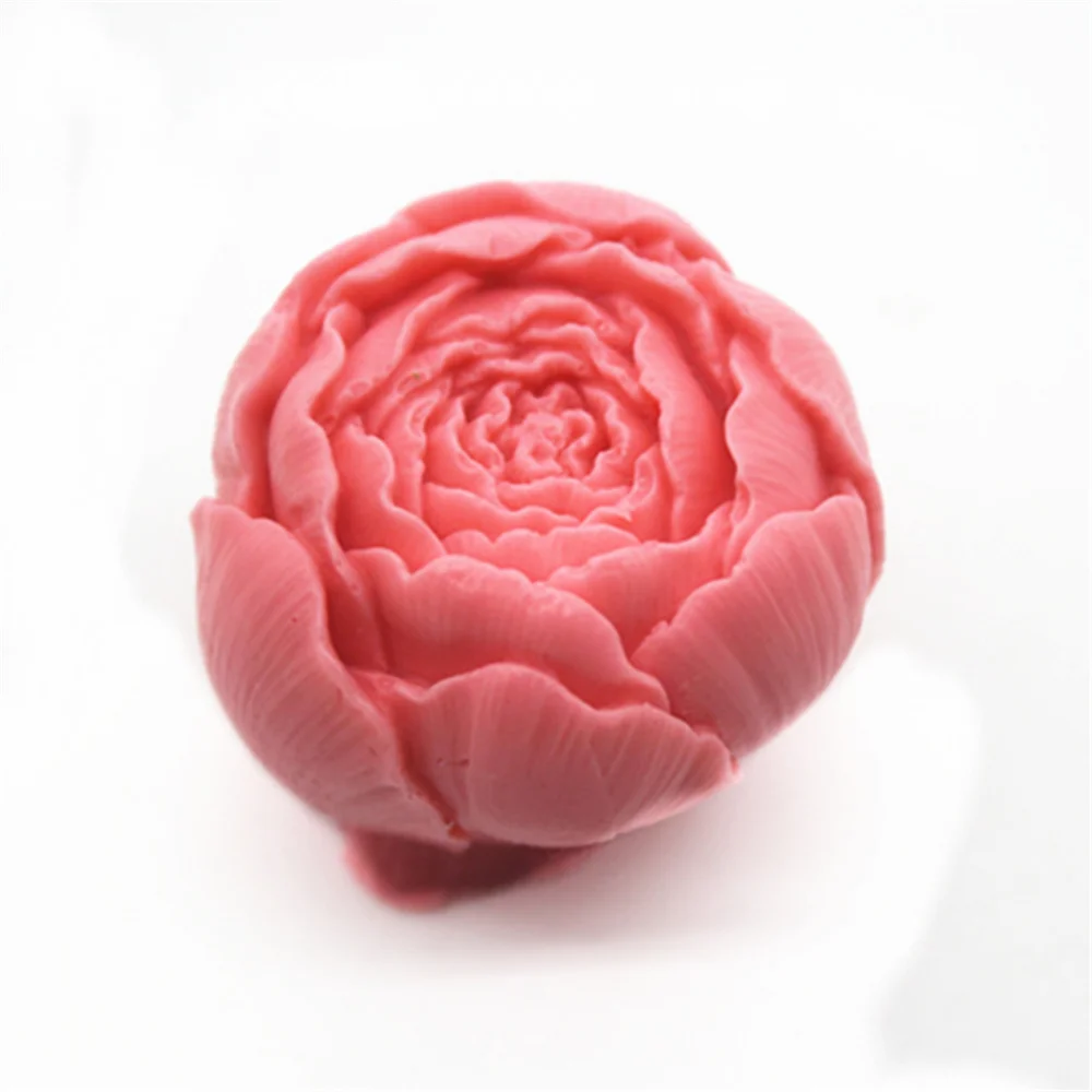 Новый 3D цветок Роза силиконовая форма для помадки мыла торт желе конфеты мусс