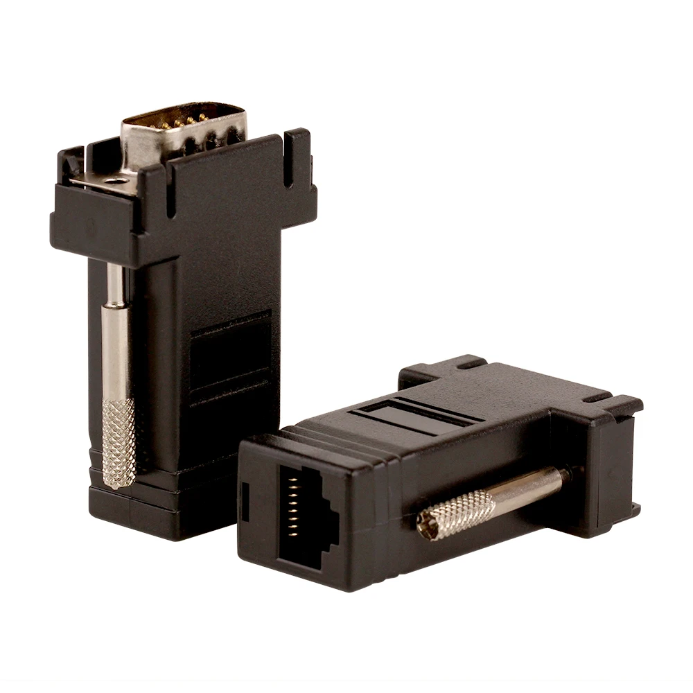 ZJT40 15PIN VGA к RJ45 разъем новый удлинитель штекер локальной сети Cat5 Cat5e Ethernet Женский
