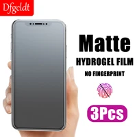 no fingerprint matte hydrogel film for iphone 12 13 mini se 2022 x xr screen protector film 8 7 6 plus 11 12 13 pro max 1 3pcs