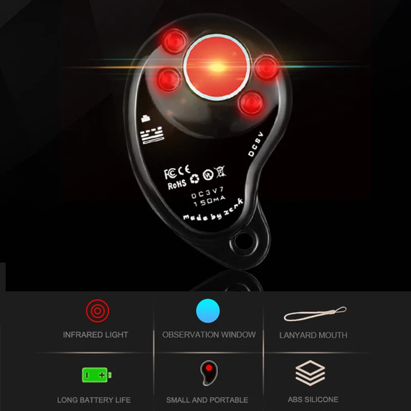 

Portable Scaner Anti-Spy Camera Laser Detector Mini Camera Finder Wireless Signal Tracker