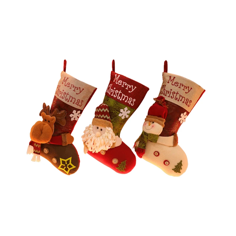 

Рождественский подарок подарочный пакет для пожилых людей Снеговик Олень рождественские носки Рождественская елка декоративные рождеств...