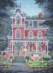 

NN xiaoyi cotton self-matching cross stitch Cross stitch RS cotton comes with no prints Hae fairy tale castle Rose Home