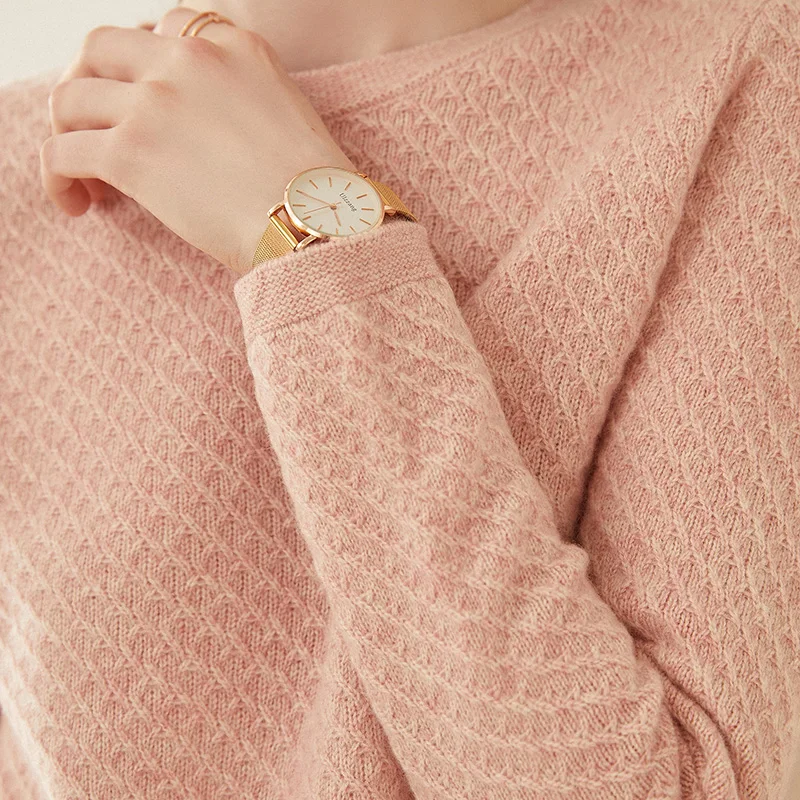 Осенне-зимний новый модный Австралийский шерстяной пуловер теплый женский