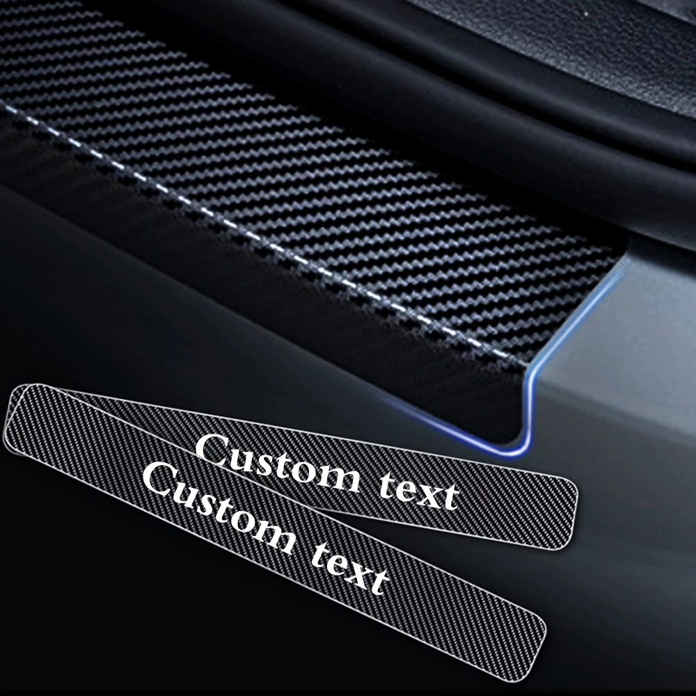 

Car Styling For MAZDA CX 5 CX-5 CX5 Carbon Fiber Vinyl Stickers Car Door Sill Protector Door sill guard Car Accessories 4Pcs
