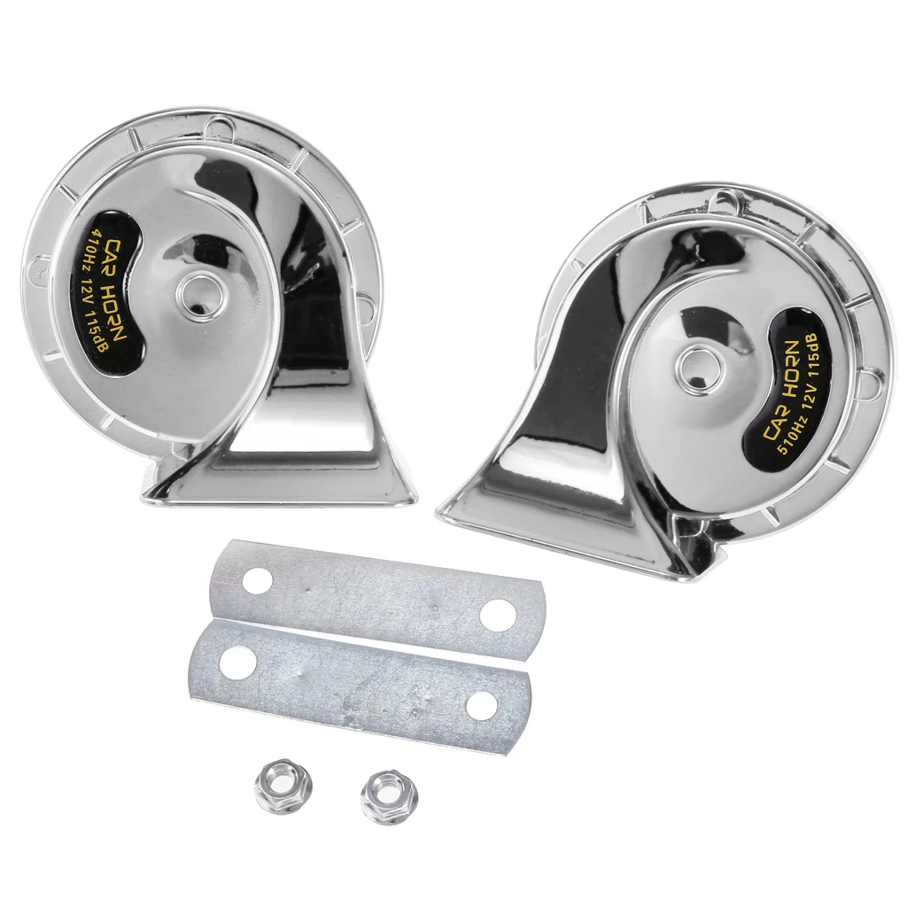 2 шт. Электрический Воздушный Рог улитки 12В 115дб двухтоновый общий подходит для