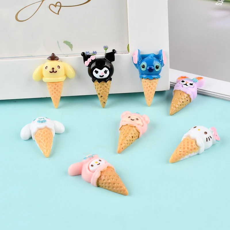 

Animal Cartoon Ice Cream DIY Pendant Necklace Cream Epoxy Resin Mobile Phone Shell Jewelry Accessories Handmade Materials