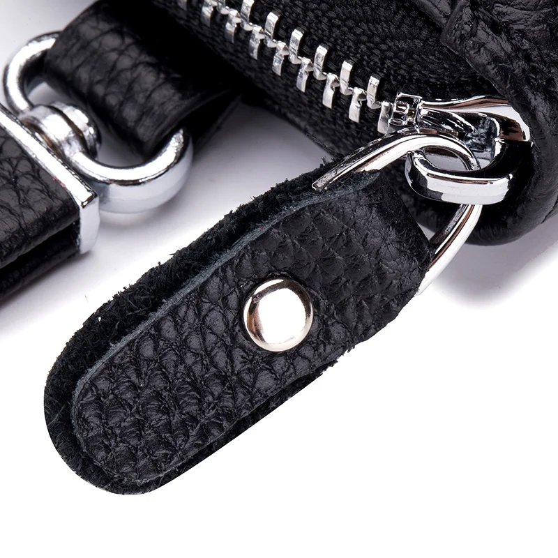 

Genuine Leather KeyChain Men & Women Key Case Multifunction Organizer Wallet Holder Smart Housekeeper Car Small Key Bag Pouch