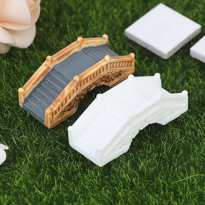 Mini arco de piedra de imitaci&oacute;n, puente de hadas de jard&iacute;n, resina miniaturas, 1 Uds.-0
