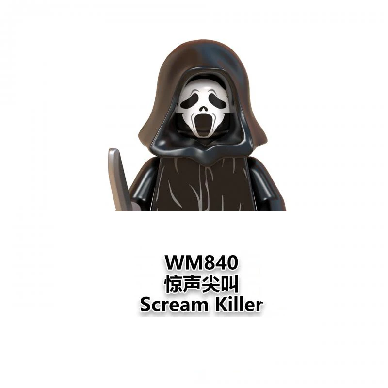 WM6075 Хэллоуин серия ужасов мини-фигурки сборные мини-Фигурки игрушки мелкие