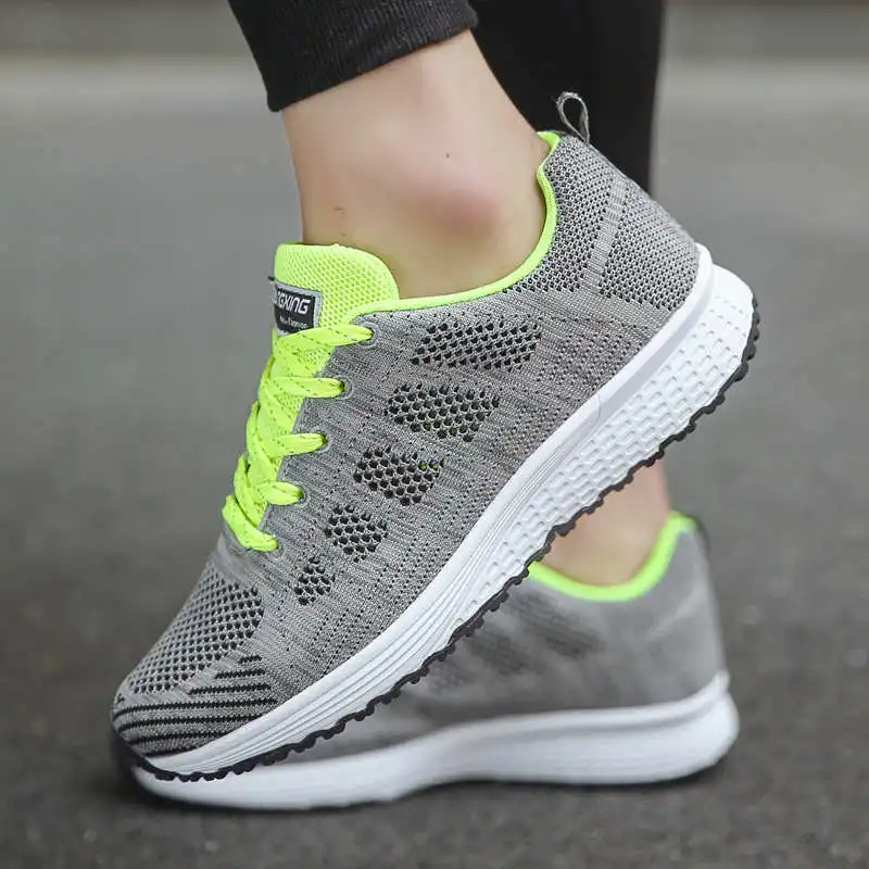

White Sports Shoes Athletics Women's Wedge Sneakers International Brand Sneakers Sport Most Comfortable Running Shoes Tennis