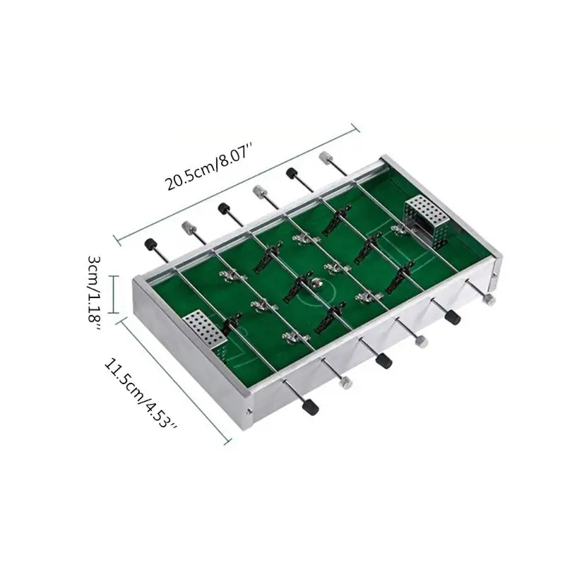

Mini Aluminum Alloy Table Football Machine Kids Desk Soccer Toys Metal Foosball Children Gift Board Game
