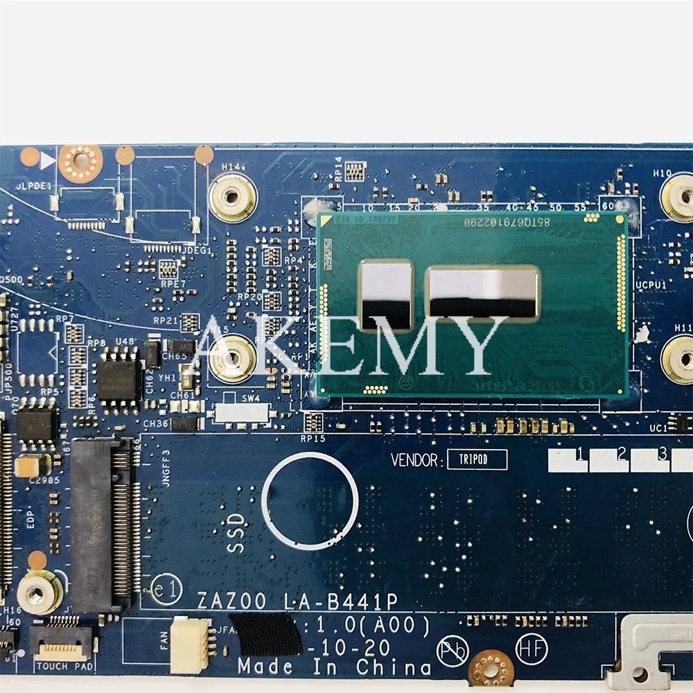 

ZAZ00 LA-B441P motherboard For DELL XPS 13 9343 laptop motherboard CN-0WF2C3 0WF2C3 I5-5200U CPU 8GB RAM original tested