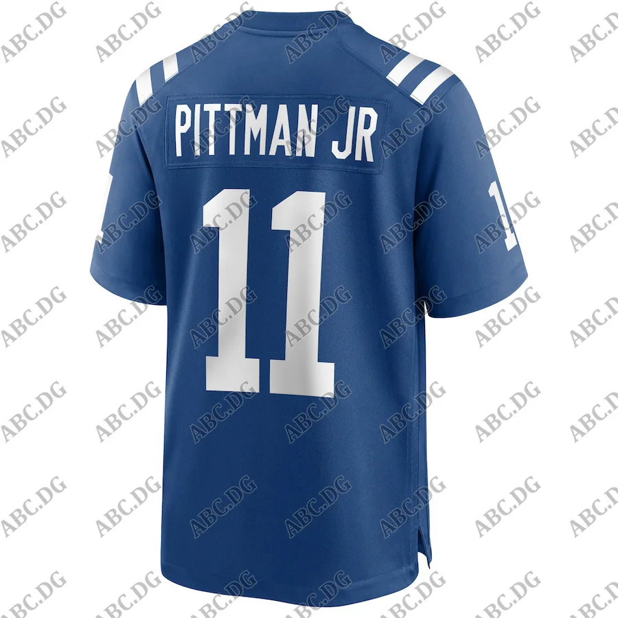 

Customized Stitch American Football Jersey Men Women Kid Youth Indianapolis Michael Pittman Jr. Royal 2020 Draft Game Jersey