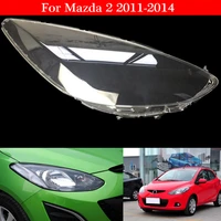 car headlamp lens for mazda 2 2011 2012 2013 2014 car replacement auto shell cover
