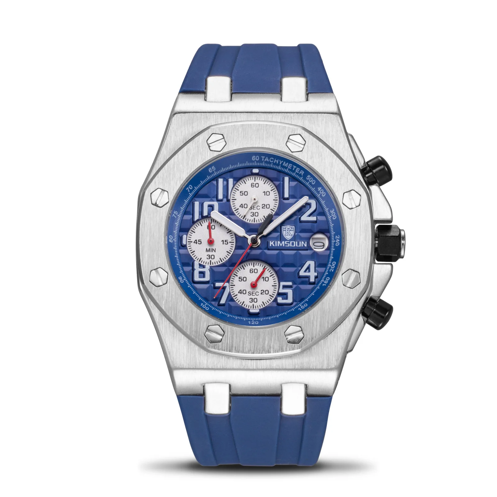 Switzerland Royal Rolexable Japan Miyota кварц модные часы мужские силиконовые три глаза