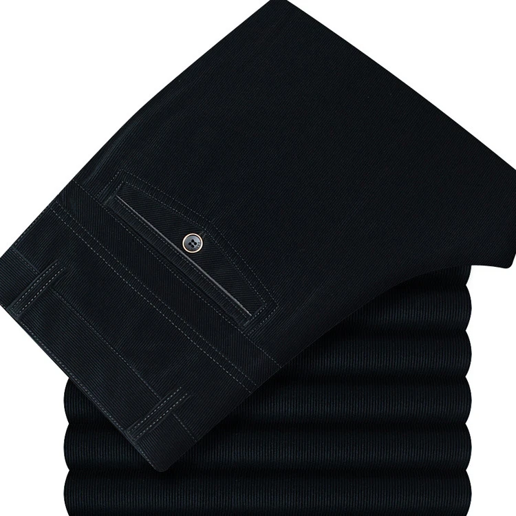

Mens corduroy Pants Cotton Casual Stretch male trousers 4 color Plus size pant suit man long Straight High Quality