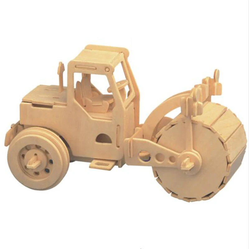 1 Набор 3D деревянные модели пазлов дорожного катка новая сборка сделай сам