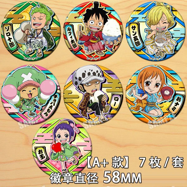 Японская аниме ONE PIECE Monkey D. Luffy Roronoa Зоро значок брошь на пуговице медаль набирать