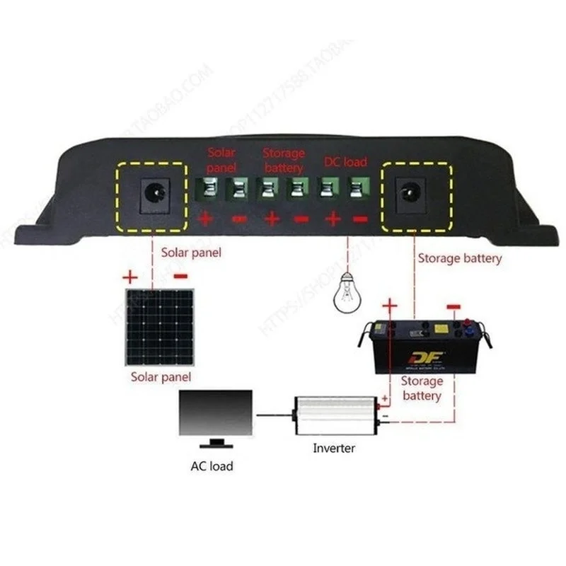 lcd display mppt 12v24v solar panel power charger controller usb mobile phone charger battery intelligent regulator free global shipping