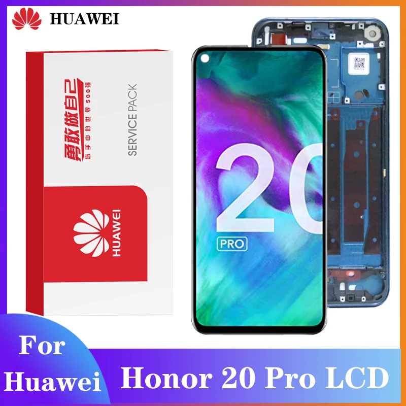 Оригинальный экран для Huawei Honor 20 Pro ЖК дисплей дигитайзер сборка сенсорный