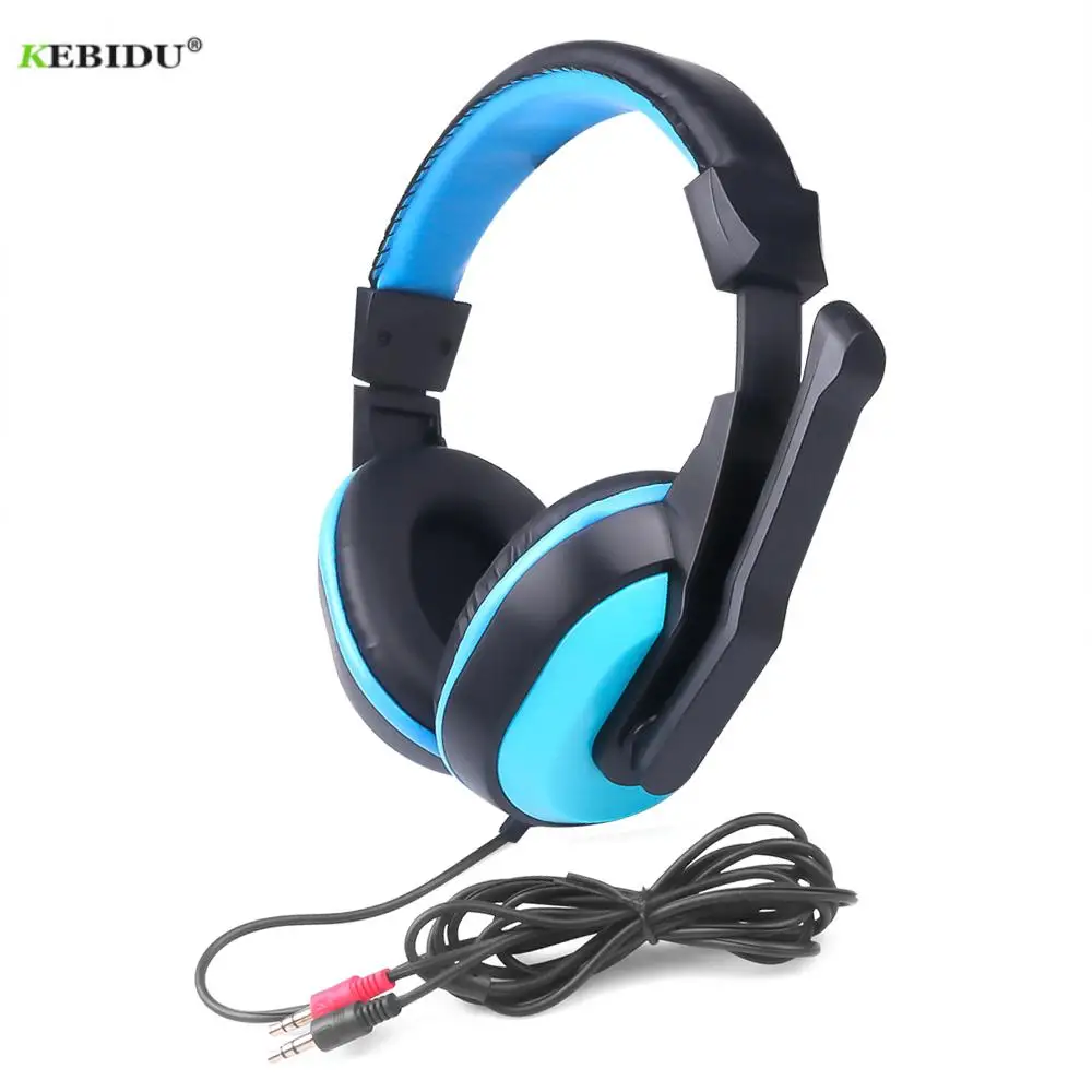 

Kebidu Computer Stereo Gaming Headphones 3.5mm Adjustable Stereo Noise-canceling Game Earphone Headset with Mic for PC Gamer