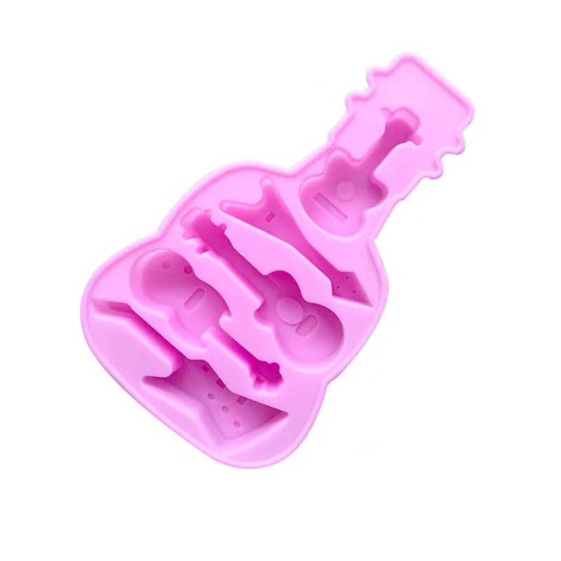 Блюз музыка гитара Силиконовая Форма Мыло для ароматерапии 5 музыкальных