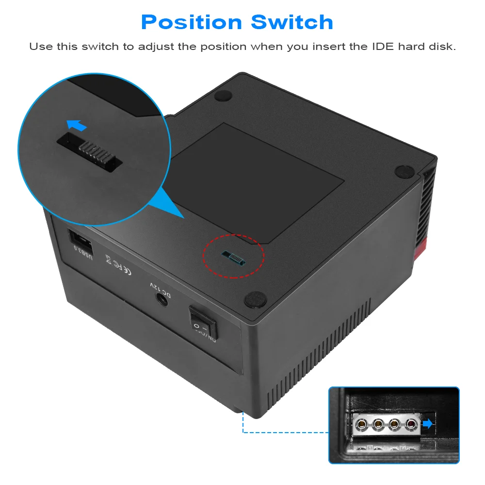 

2.5"/3.5" USB 3.0/Type C to 2 SATA 1 IDE HDD Hard Drive Disk Docking Station Card Reader USB3.0 M2 TF SD Slot Hub