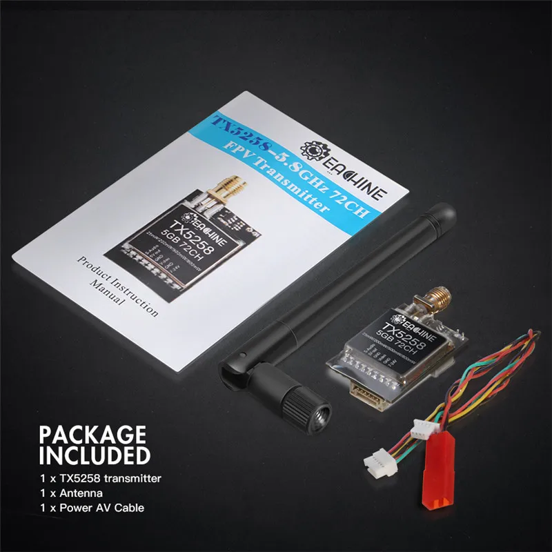 eachine tx5258 58g 72ch 25200500800mw переключаемый пере