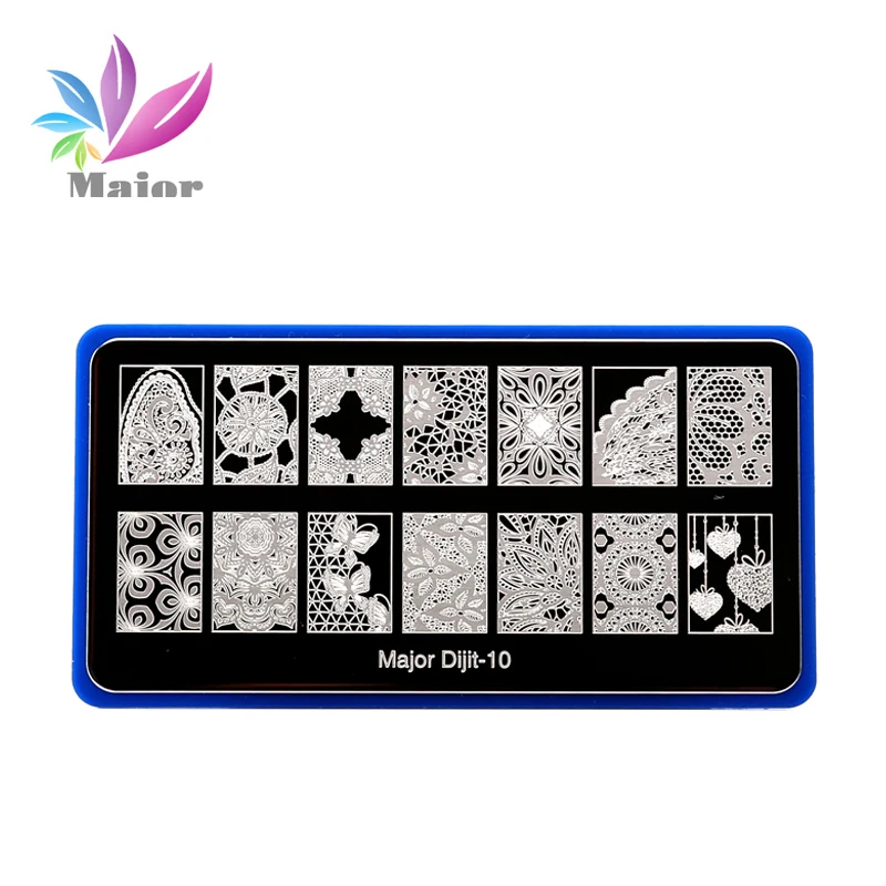 1 шт. прямоугольные пластины для стемпинга ногтей красивые цветы бабочка любовь