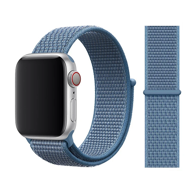Cape Cod Blue Спортивная петля для Apple watch Band 4 5 correa iwatch 3 2 1 42 мм 38 мм 44 мм 40 мм Apple watch ремешок браслет pulseira аксессуары - Цвет ремешка: Cape Cod Blue