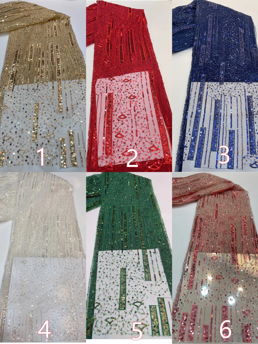 Дешевая ткань из бисера с вышивкой блесток французское Сетчатое