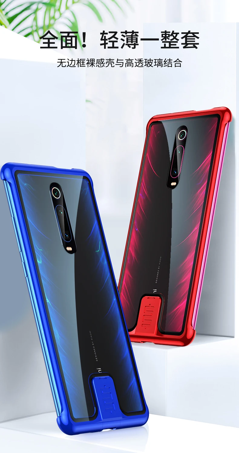 K20pro металлический бампер чехол для Xiao mi xaomi mi 9t mi 9t Pro mi 9tpro Red mi K20 Pro HD закаленное стекло задняя крышка Coque тонкий безрамочный